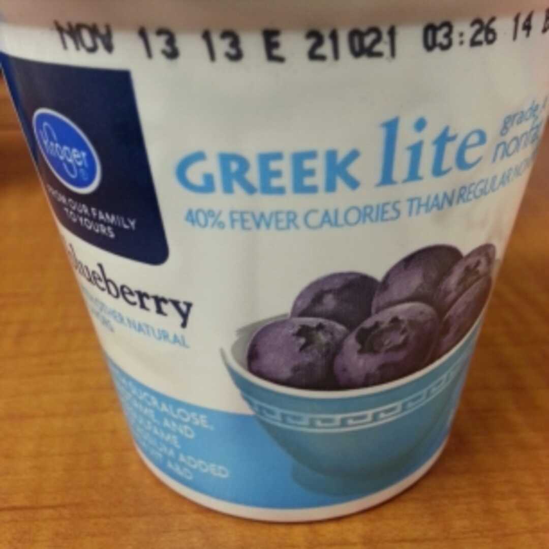 Kroger Lite Greek Blueberry Yogurt