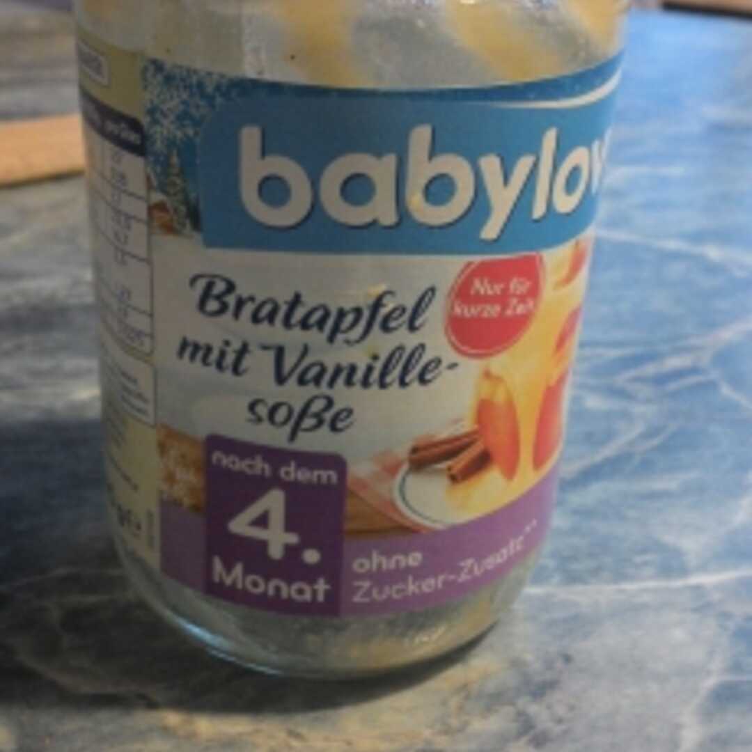 Babylove Bratapfel mit Vanillesoße