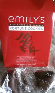 Emily's Milk Chocolate Covered Fortune Cookies
