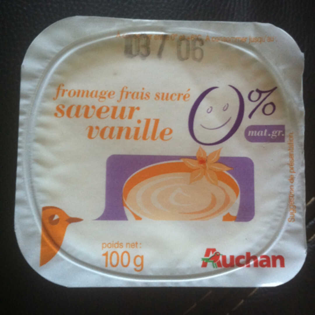 Auchan Fromage Blanc Saveur Vanille 0%