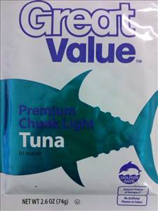 Great Value Premium Chunk Light Tuna in Water (Pouch)