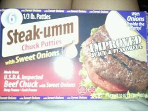 Steak-umm Chuck Patties with Sweet Onions