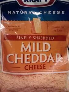 Kraft Natural Finely Shredded Reduced Fat made with 2% Milk Mild Cheddar Cheese