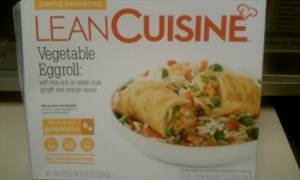 Lean Cuisine Vegetable Eggroll with Rice and Asian-style Ginger and Orange Sauce