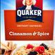Quaker Instant Oatmeal - Cinnamon & Spice