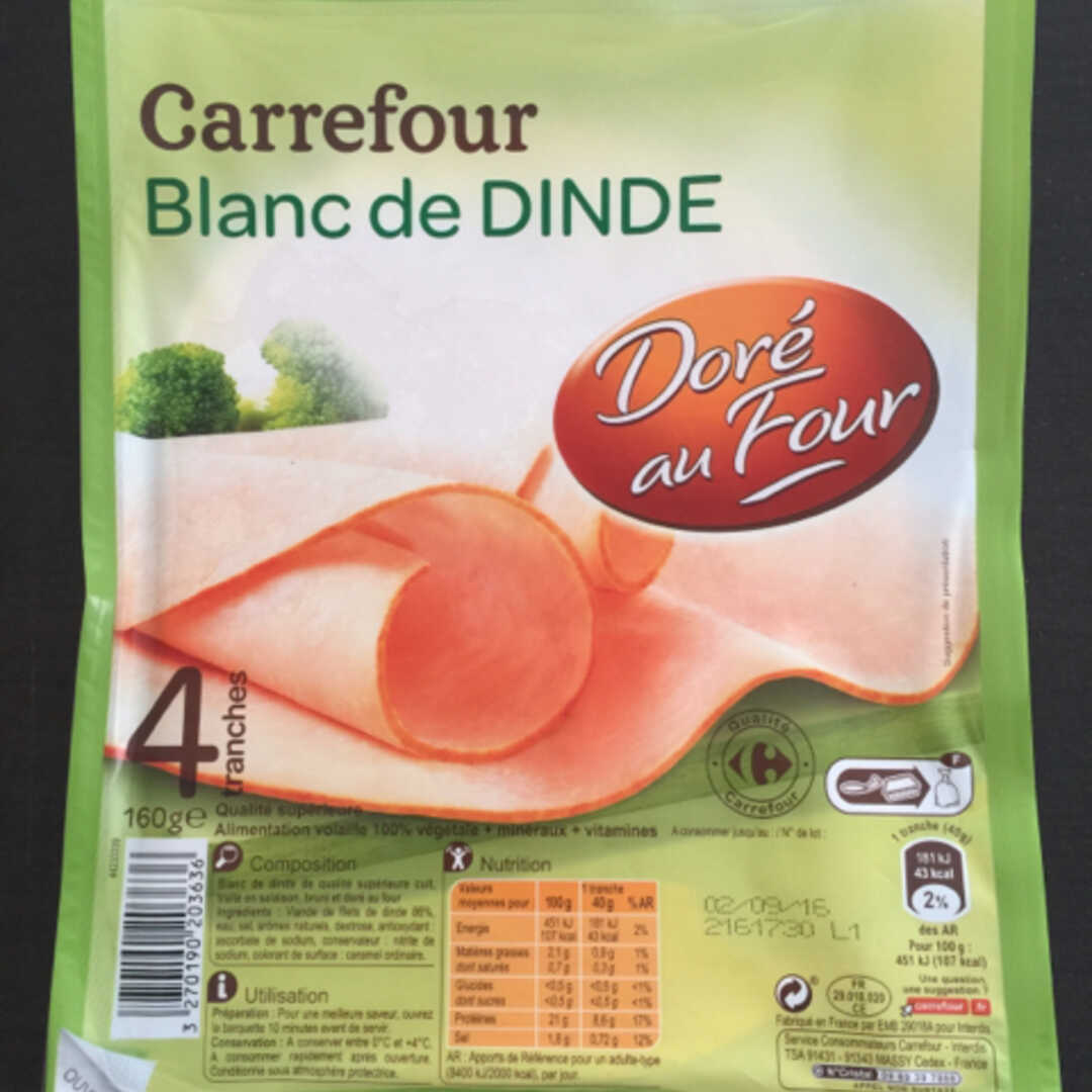 Carrefour Blanc de Dinde Doré au Four