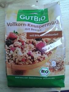 GutBio Vollkorn-Knuspermüsli mit Beeren