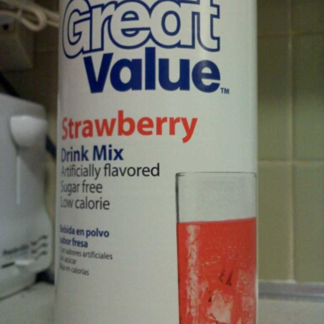 Great Value Sugar Free Strawberry Drink Mix