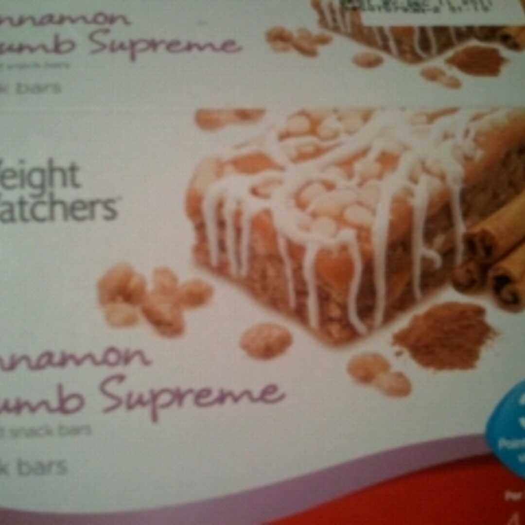 Weight Watchers Cinnamon Crumb Supreme Bar