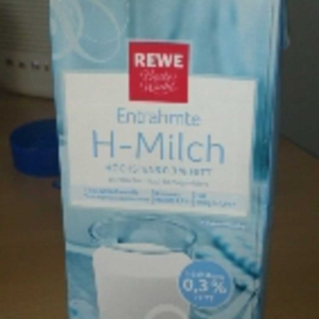 REWE Beste Wahl Entrahmte H-Milch 0,3% Fett