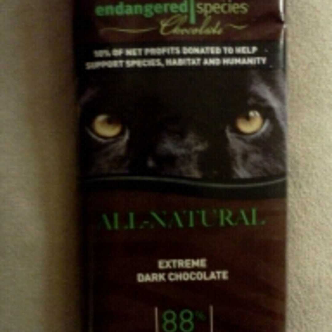 Endangered Species Chocolate 88% Extreme Dark Chocolate