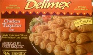 Delimex Grandes Seasoned Chicken Taquitos