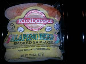 Kiolbassa Jalapeño Beef Smoked Sausage