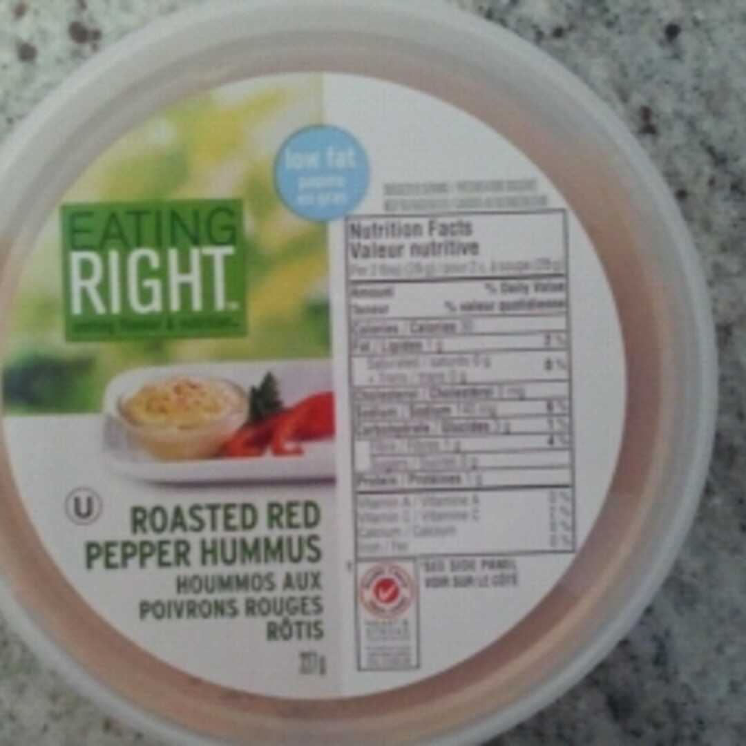 Eating Right Roasted Red Pepper Hummus