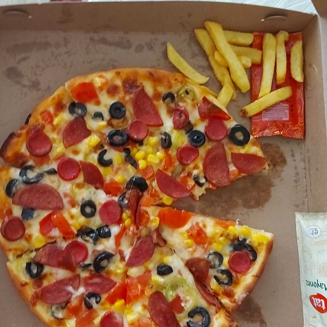 Etli İnce Hamurlu Pizza
