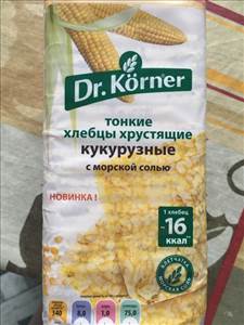 Dr. Korner Тонкие Хлебцы Хрустящие Кукурузные с Морской Солью