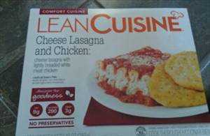 Lean Cuisine Cheese Lasagna with Lightly Breaded Chicken Breast with Rib Meat Scaloppini