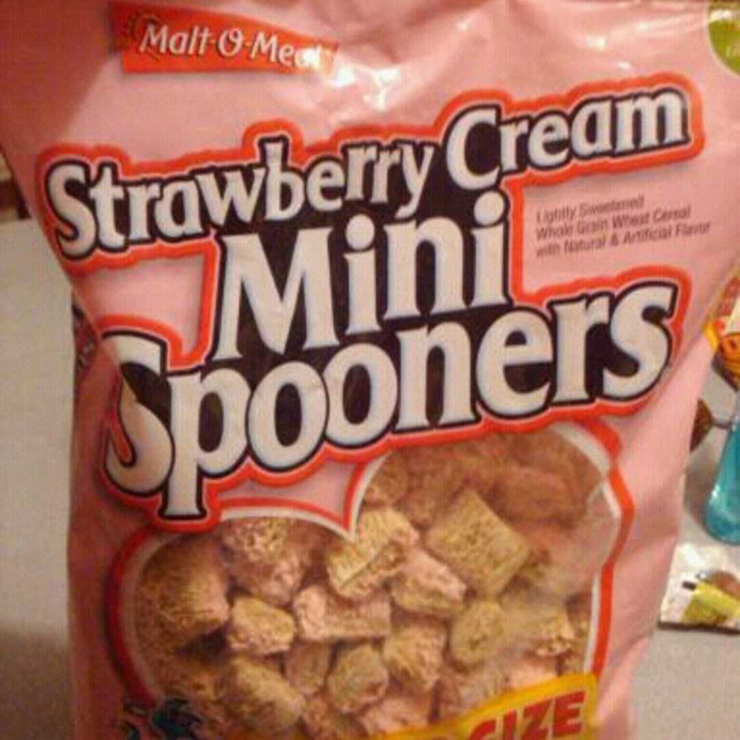 Malt-O-Meal Strawberry Cream Mini Spooners Sweetened Whole Grain Wheat Cereal
