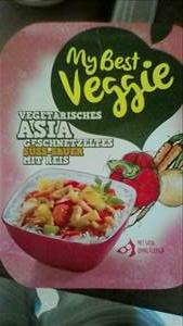 My Best Veggie Vegetarisches Asia Geschnetzeltes Süß-Sauer mit Reis