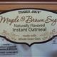 Trader Joe's Maple & Brown Sugar Instant Oatmeal