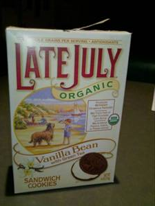 Late July Organic Vanilla Bean with Green Tea Sandwich Cookies