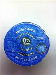 Trader Joe's Greek Style Nonfat Yogurt - Blueberry