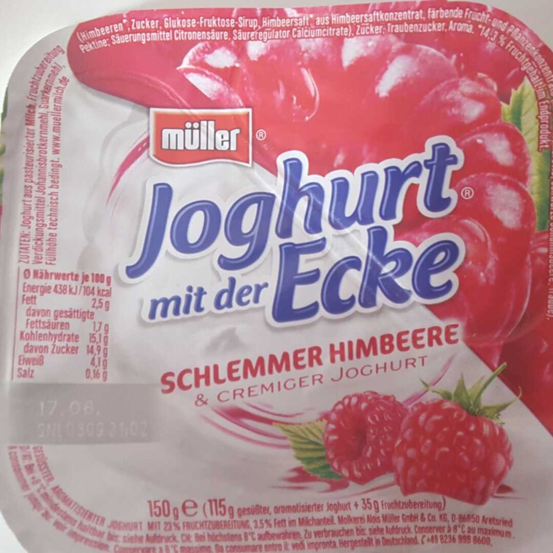 Müller Joghurt mit der Ecke Schlemmer Himbeere