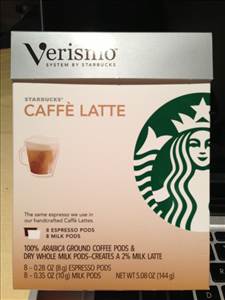 Starbucks Verismo Caffe Latte