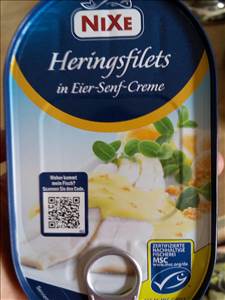 Nixe Heringsfilets in Eier-Senf-Creme