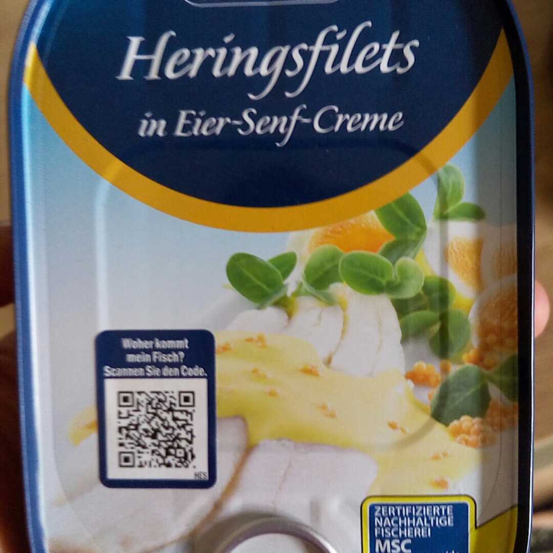 Nixe Heringsfilets in Eier-Senf-Creme