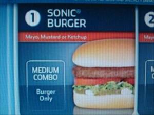Sonic Sonic Burger with Mayonnaise