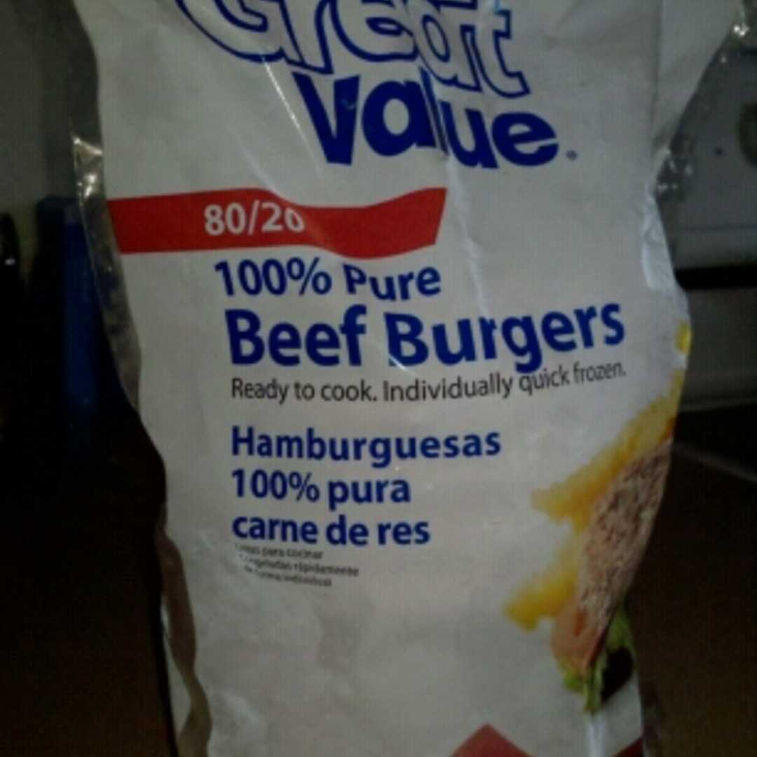 Great Value Beef Patties 80/20