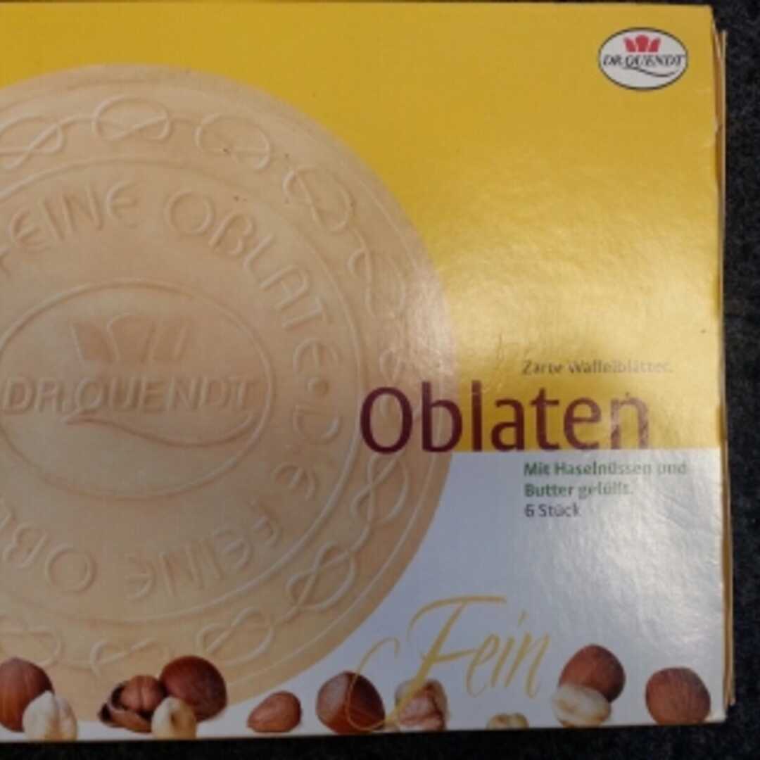 Dr. Quendt Oblaten mit Haselnüssen und Butter