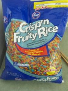 Kroger Crisp'n Fruity Rice Cereal