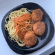 Спагетти с Томатным Соусом и Фрикадельками