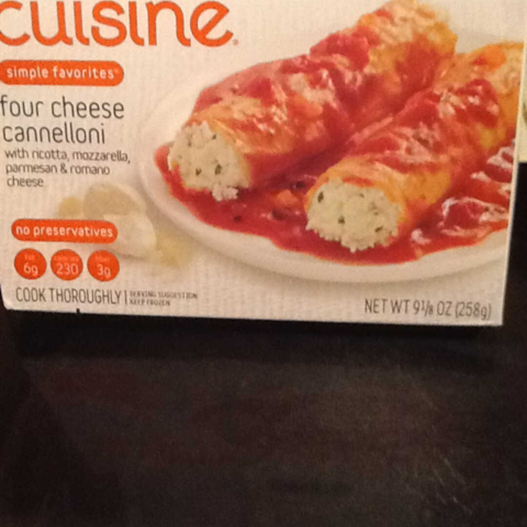 Lean Cuisine Simple Favorites Four Cheese Cannelloni