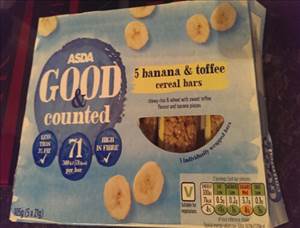 Asda Good & Counted Banana & Toffee Cereal Bar