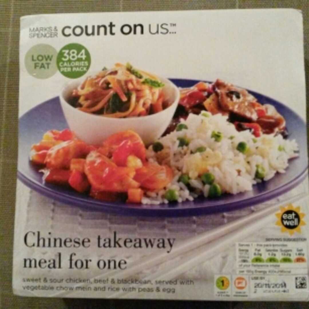 Marks & Spencer Count on Us Chinese Takeaway Meal For One
