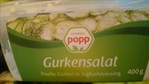 Popp Gurkensalat mit Joghurtdressing