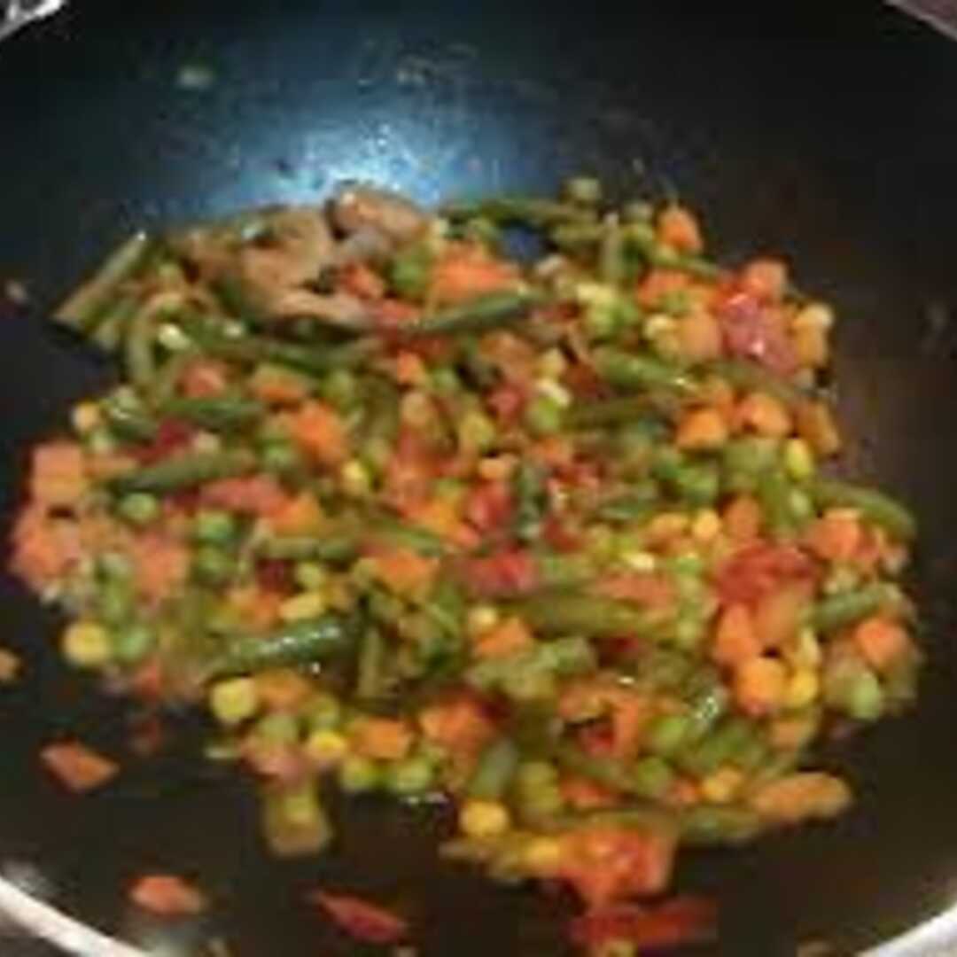 Mistura de Vegetais Cozidos (Milho, Ervilhas, Feijão Verde e Cenouras)
