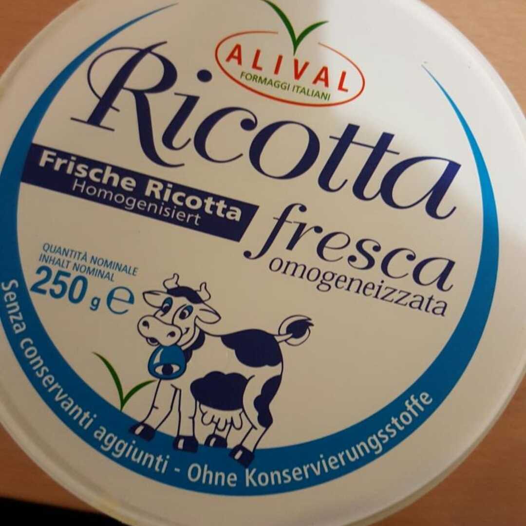 Ricotta (Teils Magermilch)
