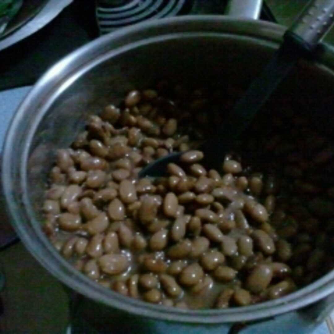Cooked Pinto, Calico or Red Beans (Fat Not Added in Cooking)