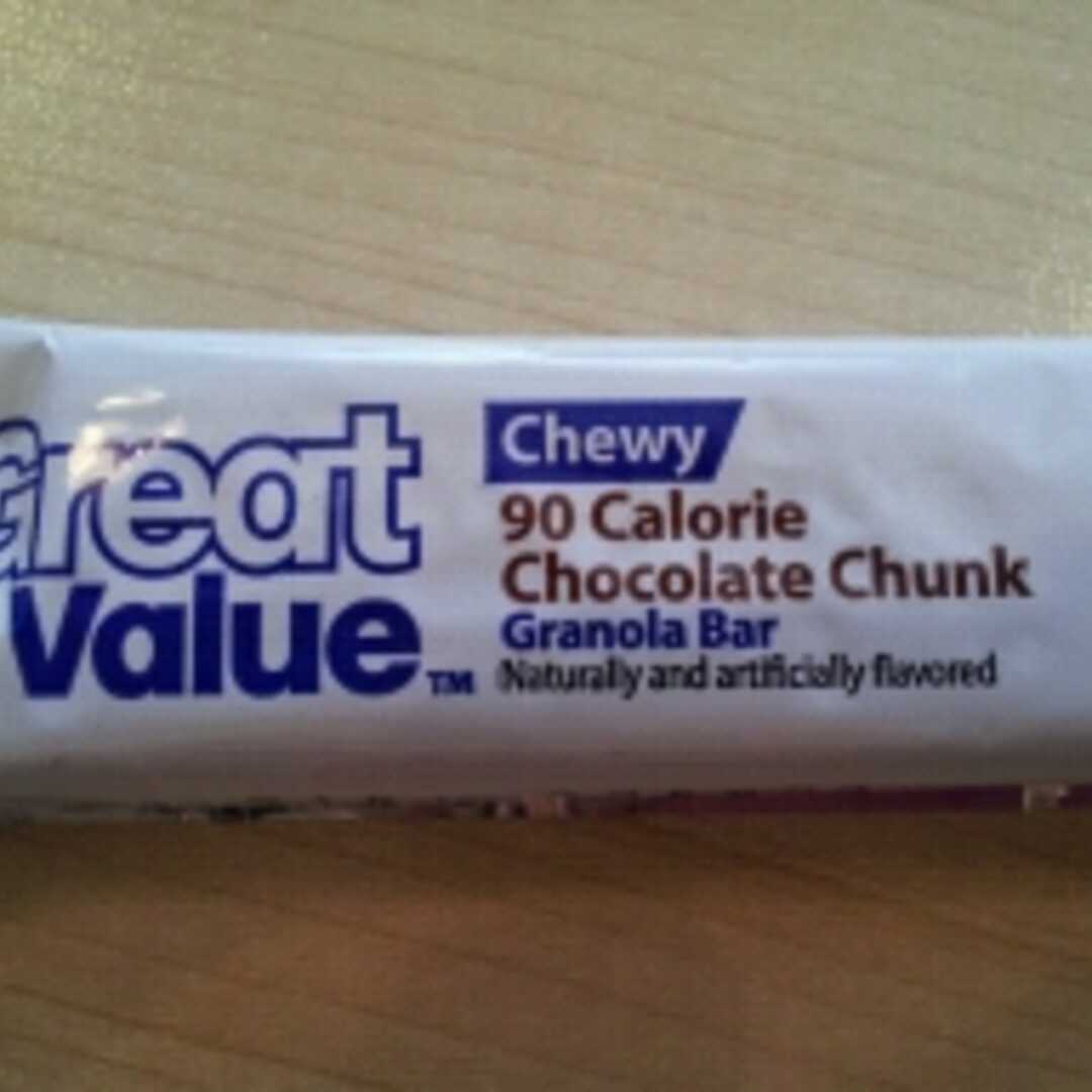 Great Value 90 Calorie Chewy Granola Bar - Chocolate Chunk