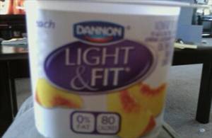 Dannon Light & Fit Yogurt - Peach (Container)