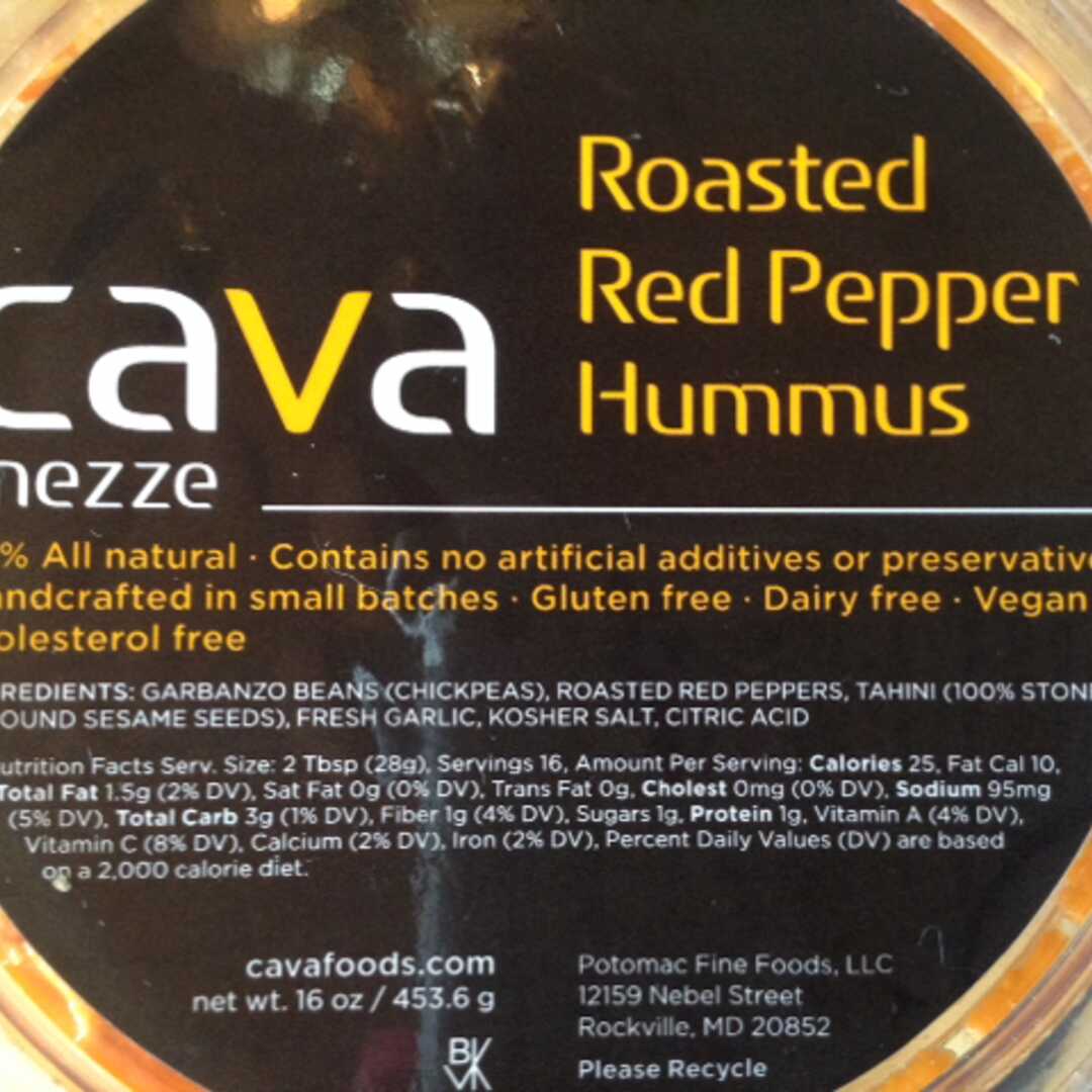 Cava Mezze Roasted Red Pepper Hummus
