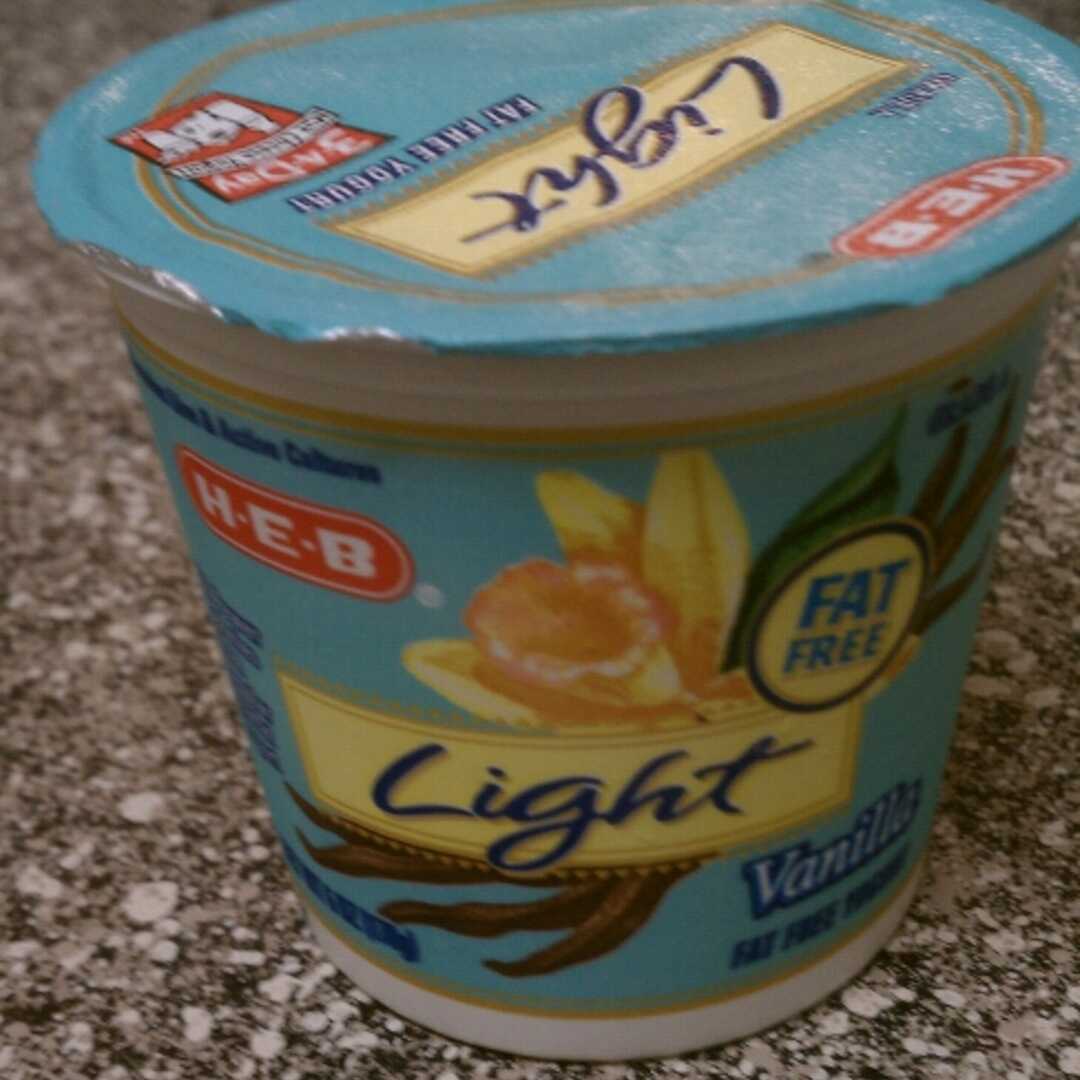 HEB Light Fat Free Vanilla Yogurt