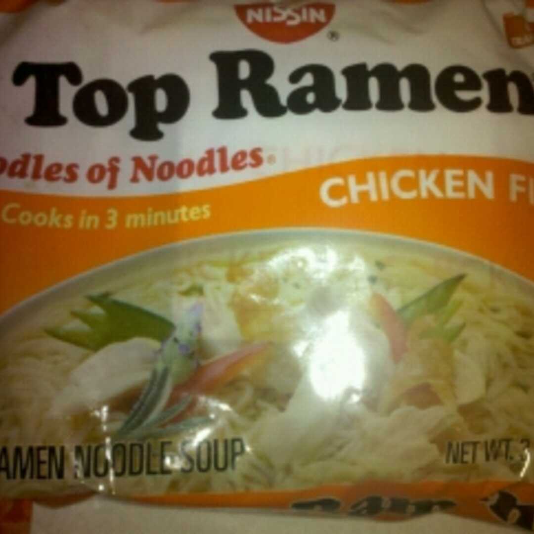 Nissin Top Ramen Chicken Flavor Oodles of Noodles Soup