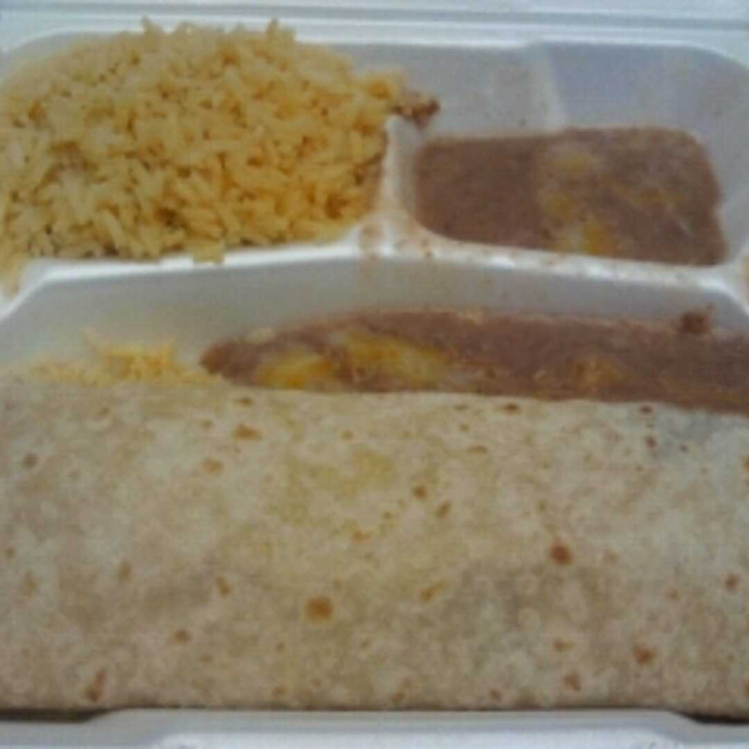Burrito with Beef and Beans