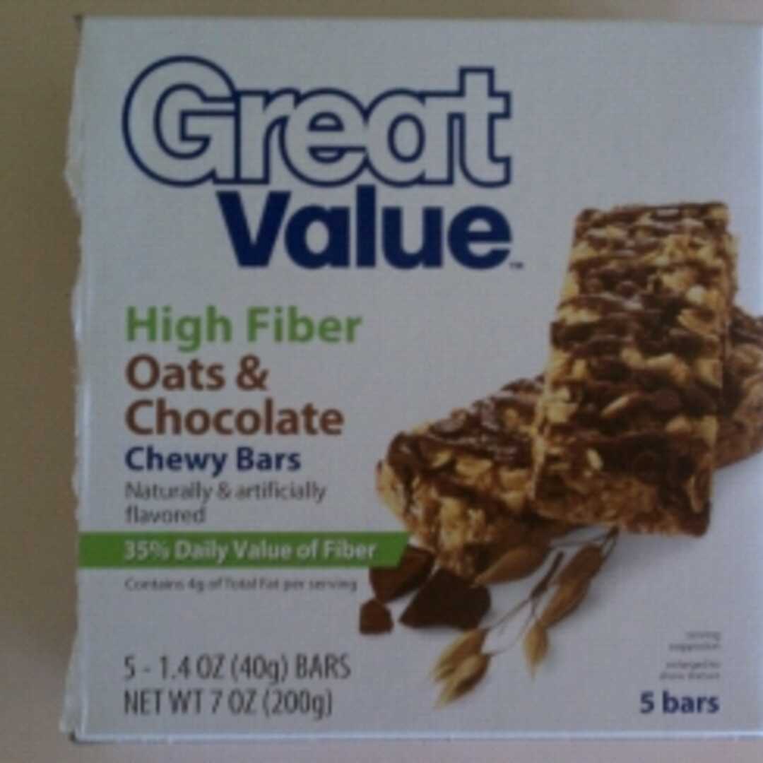 Great Value BeneFIT High Fiber Chewy Bars