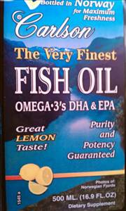 Carlson Omega 3 Fish Oil